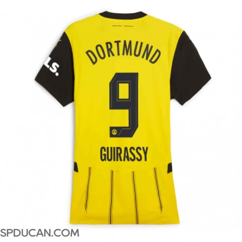 Zenski Nogometni Dres Borussia Dortmund Serhou Guirassy #9 Domaci 2024-25 Kratak Rukav